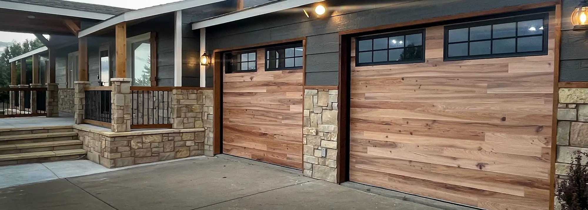 Modern Garage Doors on a Home